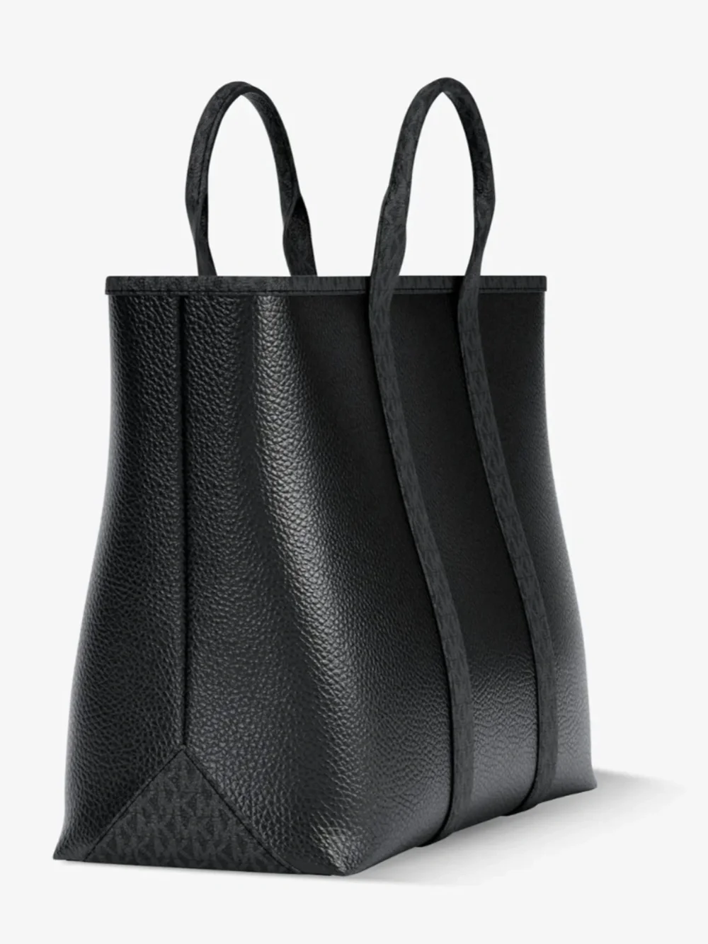 Michael Kors Cooper Medium Pebbled Leather and Signature Logo Tote Bag